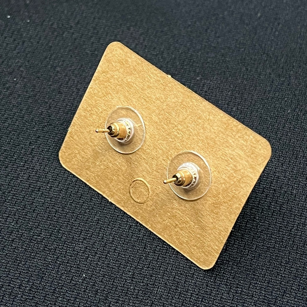 Pearl Stud Earrings Red - Picture 4 of 5